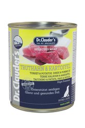 DR. CLAUDERS Turkey&potatoes konservai šunims su kalakutiena ir bulvėmis 800 g