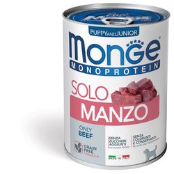 Monge Monoproteico Solo - Wet Dog Pate 100% Beef PUPPY 400g