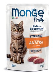 Monge Fresh - Pouches Cat Sterilised Duck 85g Monge Fresh - Pouches Cat Sterilised Duck 85g