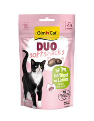 Gimcat Minkšti skanėstai su paukštiena ir ėriena 50 gr