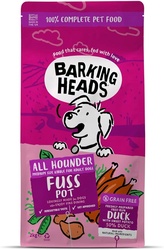 Barking Heads Fuss Pot Duck pašaras šunims su antiena 2kg Barking Heads Fuss Pot Duck pašaras šunims su antiena 2kg