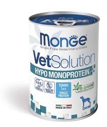 MONGE VETSOLUTION CANINE HYPO MONOPROTEIN TUNA 400g MONGE VETSOLUTION CANINE HYPO MONOPROTEIN TUNA 400g