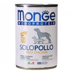 Monge Solo koncervai su Vištiena 400gr Monge Solo koncervai su Vištiena 400gr