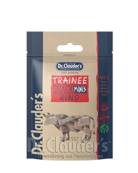 DR. CLAUDER’S TRAINEE SNACK, jautienos skanėstai kubeliais šunims ir katėms 80g