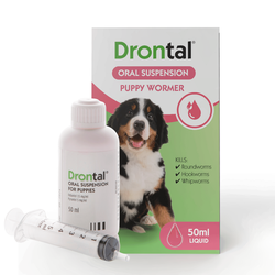DRONTAL PUPPY, geriamoji suspensija, 50 ml DRONTAL PUPPY, geriamoji suspensija, 50 ml