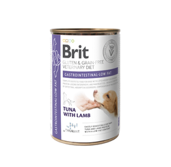 Brit GF Veterinary Diets konservai šunims Gastrointestinal Low Fat 6x400g 