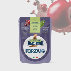 FORZA10 Maintenance Adult konservai sterilizuotoms katėms 1-6 metų su putpelių mėsa 80g
