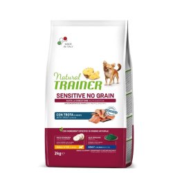 Trainer ADULT DOG SENSITIVE NO GRAIN Mini TROUT upėtakis 2kg