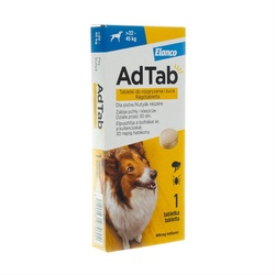 AdTab kramtomosios tabletės 22–45 kg svorio šunims 900 mg