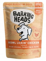 Barking Heads Bowl Lickin Chicken kons. su vištiena 300g Barking Heads Bowl Lickin Chicken kons. su vištiena 300g