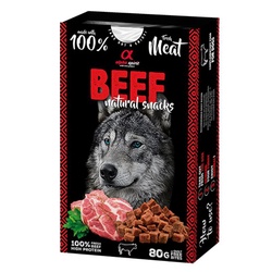 ALPHA SPIRIT NATURAL DOG skanėstai šunims su jautiena 80g ALPHA SPIRIT NATURAL DOG skanėstai šunims su jautiena 80g