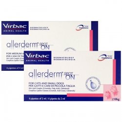 Virbac ALLERDERM SPOT ON 4ml. lašai šunims virš 10kg 6 vnt pakuot Virbac ALLERDERM SPOT ON 4ml. lašai šunims virš 10kg 6 vnt pakuotė