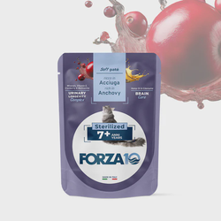  FORZA10 Maintenance Adult konservai sterilizuotoms katėms 7+ metų su ančiuviais 80g