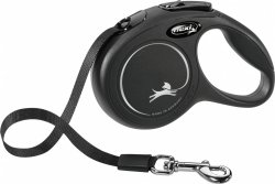 Flexi New Classic Black S juosta 5m/15kg