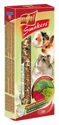 Vitapol Smakers skanėstas graužikams su daržovėmis 2vnt.-90gr Vitapol Smakers skanėstas graužikams su daržovėmis 2vnt.-90gr