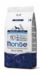 Monge Puppy Junior Medium su vištiena ir ryžiais 12kg Monge Puppy Junior Medium su vištiena ir ryžiais 12kg