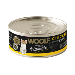 WOOLF WILDCAT ULTIMATE CHICKEN FOR KITTEN PATE konservai kačiukams su vištiena 85g