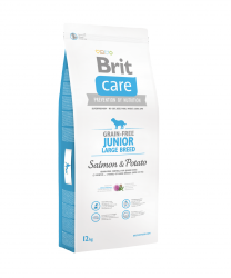 Brit Care Grain-free Junior Large Breed Salmon & Potato 12kg