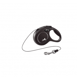 Flexi New Classic XS virvelė Black 3m/8kg
