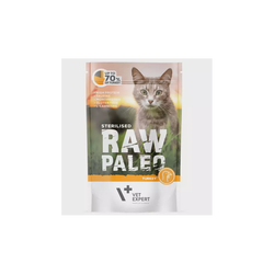 Raw Paleo Sterilized Cat paštetas sterilizuotoms katėms su kalakutiena, 100 g