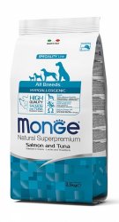 Monge All Breeds Hypoallergenic su lašiša ir tunu 2,5kg