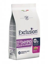Exclusion Hypoallergenic adult kiauliena su žirniais medium-maxi 12kg