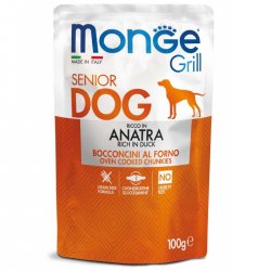Monge Grill guliašai Senior šunims su antiena 100gr Monge Grill guliašai Senior šunims su antiena 100gr