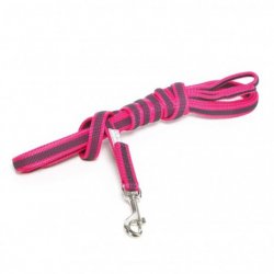 Julius-K9 gumuotas pavadėlis šunims su rankena, Pink 10m