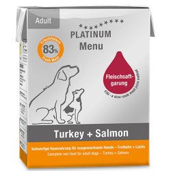 Platinum Menu Turkey+Salmon -begrūdis paštetas 375g