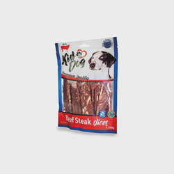 KIDDOG Slices plačios jautienos juostelės 250g