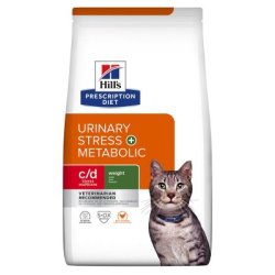 Hills Prescription Diet Feline Metabolic+ c/d Urinary Stress 8kg. Hills Prescription Diet Feline Metabolic+ c/d Urinary Stress 8kg.