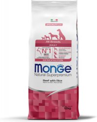 Monge Adult All breeds Beef Rice 12kg Monge Adult All breeds Beef Rice 12kg