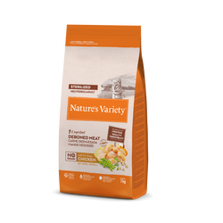 Natures Variety No Grain Sterilized Cat (vištiena) 7 kg