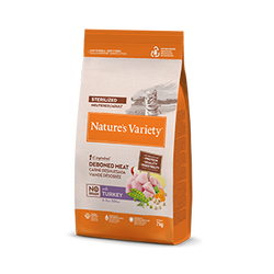 Natures Variety No Grain Sterilized Cat (kalakutiena) 7 kg