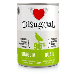DISUGUAL MonoProtein konservas šunims su putpelėm 400g DISUGUAL MonoProtein konservas šunims su putpelėm 400g