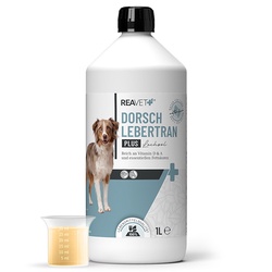 Reavet menkių kepenų plius aliejus šunims 1000ml