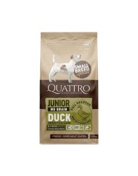 Quattro Small Breed Junior duck begrūdis maistas šunims 7kg Quattro Small Breed Junior duck begrūdis maistas šunims 7kg