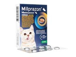 Milprazon Chewable 4 mg/10 mg dengtos tabletės mažoms katėms 1 tabletė