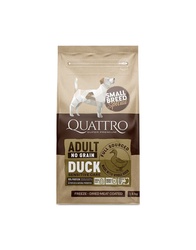 Quattro Small Breed adult begrūdis šunų maistas Su antiena 7kg