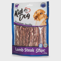 KIDDOG Strips ėriena su buivolo oda 12cm 250g 