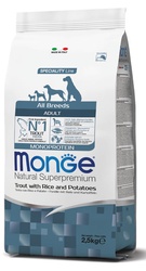 Monge All Breeds Adult Monoprotein upėtakis ryžiAi bulvės 12kg