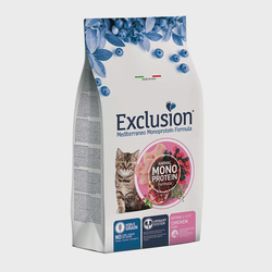 Exclusion MONO NOBLE GRAIN sausas pašaras kačiukams, su vištiena, 1.5kg Exclusion MONO NOBLE GRAIN sausas pašaras kačiukams, su vištiena, 1.5kg