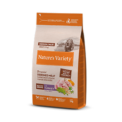 Natures Variety Healthy Grain Med/Max Adult Dog (kalakutiena) 3 kg Natures Variety Healthy Grain Med/Max Adult Dog (kalakutiena) 3 kg