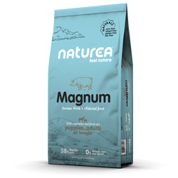 Naturea Naturals Puppies and Adult MAGNUM Iberian Pork maistas šunims 2kg Naturea Naturals Puppies and Adult MAGNUM Iberian Pork maistas šunims 2kg