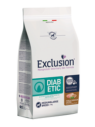 Exclusion DIABETIC VIDUTINIŲ IR DIDELIŲ VEISLIŲ ŠUNIMS 12kg Exclusion DIABETIC VIDUTINIŲ IR DIDELIŲ VEISLIŲ ŠUNIMS 12kg