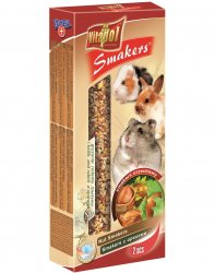 Vitapol Smakers skanėstas graužikams su riešutais 2vnt.-90gr Vitapol Smakers skanėstas graužikams su riešutais 2vnt.-90gr