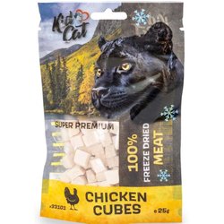 KIDCAT 100% liofilizuoti vištienos kubeliai 25g KIDCAT 100% liofilizuoti vištienos kubeliai 25g
