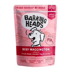 Barking Heads Beef Waggington kons. šunims su jautiena 300g. Barking Heads Beef Waggington kons. šunims su jautiena 300g.