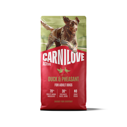 CARNILOVE ACTIVE Dog Duck & Pheasant sausas pašaras šunims 12 kg CARNILOVE ACTIVE Dog Duck & Pheasant sausas pašaras šunims 12 kg