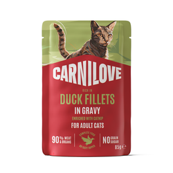 Carnilove kons. katėms maišeliuose Duck Catnip 85g